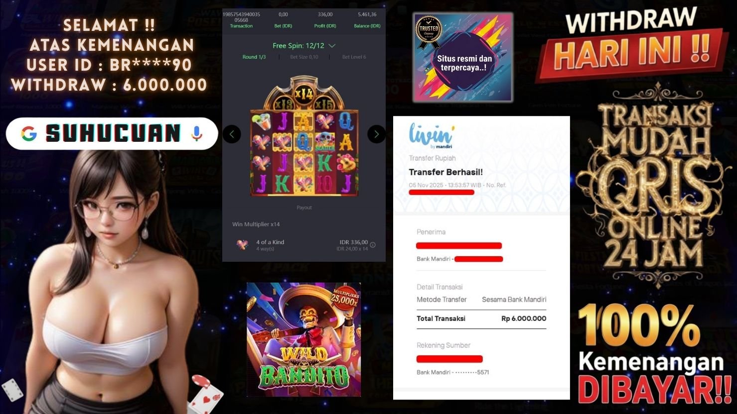 SUHUCUAN JACKPOT SLOT WILD BANDITO